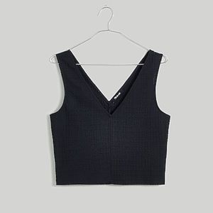 V-neck sleeveless crop top NWT